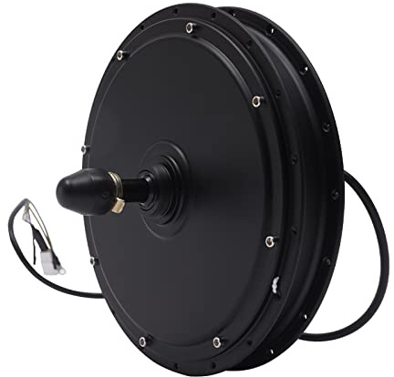 wanwanper Elektrisches Fahrrad Umwandlung, 1000W 48V Radnabenmotor, Motorumwandlungen, für die Hinterräder von Fahrrädern mit Ausfallenden von 5,31 Zoll, Schwarz, 20.5 * 20.7cm