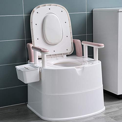 Premium tragbare Mobile Toilette für ältere Schwangere Frauen mit Armlehnen und abnehmbar