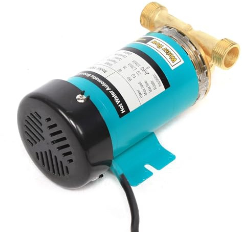 Pompe à eau chaude 120 W - Pompe à pression - Pompe de jardin électrique - 220 V - Pour douches, robinets, machines à laver, chaudières et tuyaux d'arrosage - Tête maximale de 15 m - Contrôle