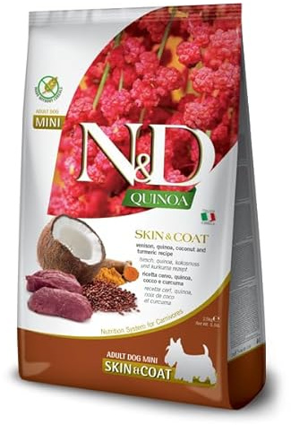 Farmina, N&D Quinoa Skin & Coat Hirsch, Kokos & Kurkuma