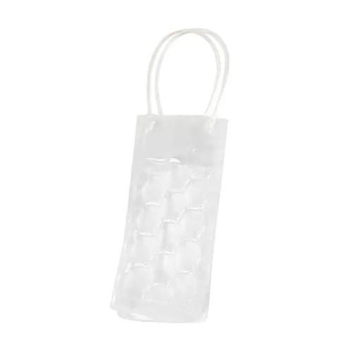 Wine Cooler Portable Liquor Ice-cold Tool Rapid Wine Bottle Freezer Bag PVC Chilling Cooler Ice Bag Beer Cooling Drinks Cooler(WHITE)