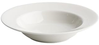 Assiettes à dîner Assiette creuse en porcelaine blanche, assiette à grains fins, assiette à légumes, assiette de nourriture occidentale domestique, assiette à pâtes, assiette à soupe Assiettes à Salad