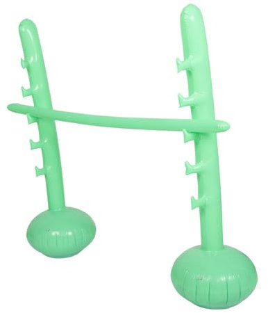 MUSISALY Aufblasbarer Spielstab Limbo Partyspiel Für Erwachsene Und Kinder Höhenverstellbar Strapazierfähiges PVC Grün Für Hawaii Luau Pool Und Outdoor Partys