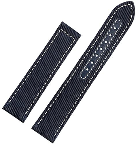 KLVN Uhrenarmband für Omega 300 Stoff Leder Aqua Terra 150 Cupuncture Needle Captain Gewebtes Nylon-Leinen-Uhrenarmband 19 mm 20 mm 21 mm 2 mm Uhrenarmbänder, 20 mm, Achat