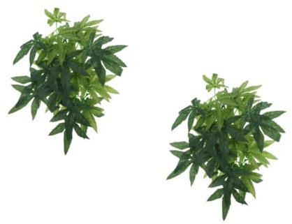 Veemoon 2pièces Plantes De Terrarium Simulées Rattan avec Ventouse pour Reptiles Décoration Naturelle pour Habitat De Lézards Geckos Et Autres Animaux