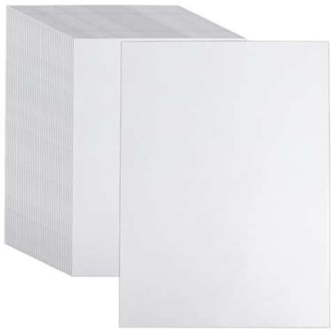 Qiuruoo 40 Pieces Shrink Plastic Sheets, Shrink Paper Suitable for Creative Handmade DIY Decorations, Keychain (7.9X5.6 inches)