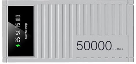 Portable Charger Bank, 50000mAh High Capacity Powers Bank, 66W Fast Charging USB, Multifunctional with LED Display for Hiking, Camping, Outdoor and Urgency Use, ABS
