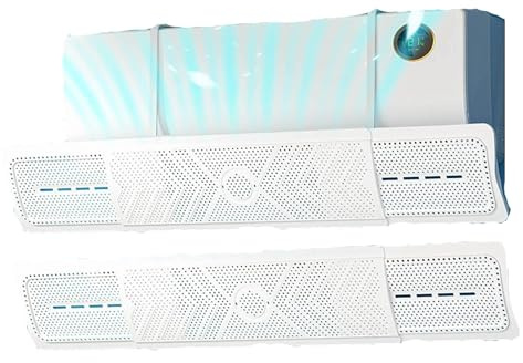 Universal Air Conditioning Deflector, Air Conditioning Air Conditioner Deflector Cold/Warm, Conditioner Baffle Wall Mounted for Wall Conditioners for Home/Office, Elderly, Babies, Pregnant (2)