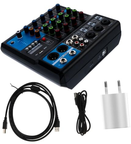 BESPORTBLE Tonkonsole Mischpult Drahtlose Tonkonsole mit Stereo-ein und Ausgängen für Live-mischpulte Aufnahmen und Bühnenauftritte