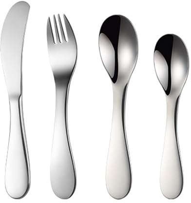 Juego De Cubiertos Infantil - Cubiertos De Acero Inoxidable Para Niños - Juego De Utensilios De Comida Portátil Suministros De Cocina Para Viaje Comedor Hogar Bebés Niños Y Niñas