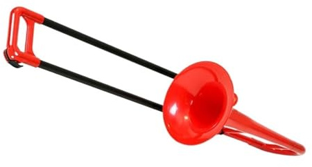 Posaune Mini-Blechblasinstrument Aus Rotem Kunststoff In Es-Altposaune Perfekt Für Anfänger Und Examensstudenten