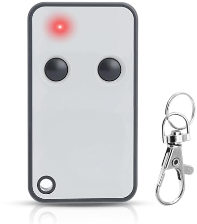 Mando a distancia garaje y puerta de 2 canales 433,92 MHz con función de copia, compatible con mando a distancia 433 MHz y Mando a distancia E80 TX52R