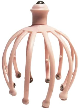 Dtaigou Masajeador de cabeza de pulpo | Rascador de cabeza manual con | garra de pulpo para relajación profunda y reducción del estrés | Masajeador de cuero cabelludo húmedo y para Office Home Spa