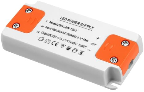 Trasformatore 220 V 12 V LED 36 W, trasformatore LED ingresso 220-240 V, uscita DC 12 V, 3 A, 12 W, convertitore trasformatore 220 V, 12 V, per lampade alogene G4, GU5.3, GU4, MR11, MR16