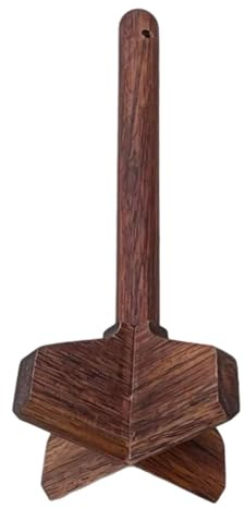 KiBcsLic Schiacciapatate in legno, schiacciapatate per carne macinata, strumento per mescolare e separare, utensile da cucina