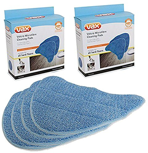Vax Genuine S3 S3S S5C S6 S6S Steam Cleaner Mop Microfibre Cleaning Pad Covers (Pack of 4)