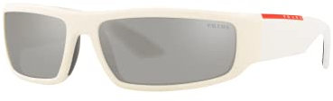 Ray-Ban Herren 0PS 02US Sonnenbrille, Weiß (White/Grey), 64