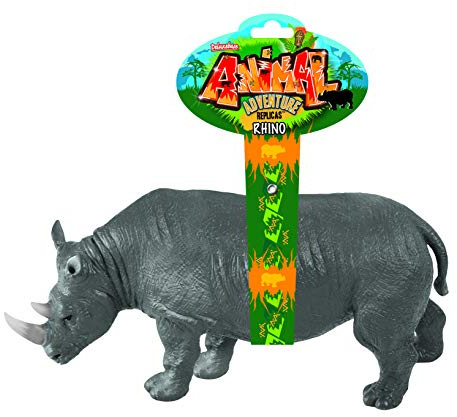 Deluxebase Rinoceronte Toy Animal Adventure Replica Figure figure animali di grande rinoceronte sono i giocattoli animali di safari ideale per i bambini.