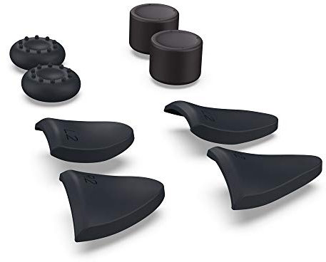 DollaTek 8in1 Grip Cap Joystick Cover Silicone Rocker Cap L2 R2 Button Trigger Extenders For PS5 Controller Case Game Joystick Accessories