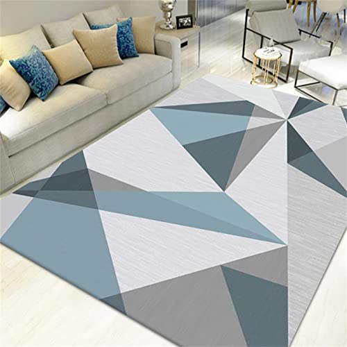 DJHWWD Alfombra Habitación Gris Alfombra de diseño para Sala Alfombra Lavable Salon Combinación De Colores Geométricos Modernos Simples 300x400cm alfombras alargadas Alfombra Cocina