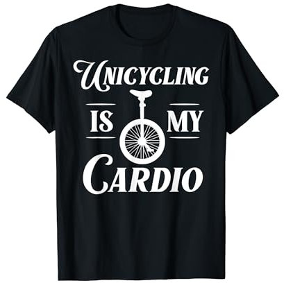 Einrad Fahrrad Lustiges Training Lernen Radfahren T-Shirt