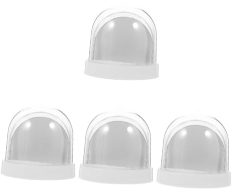 PRETYZOOM 4piezas Bola De Nieve Personalizable De Diy Para Fotos Con Base Kit De Manualidades Sublimación Para Crear Recuerdos Únicos Casa