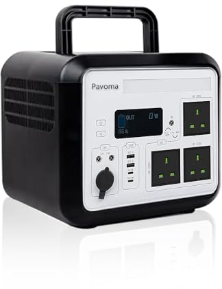 1500W portable power station, battery capacity 1200wh, portable battery, home backup power supply, 230V pure sine wave AC output, powering 9 devices at the same time