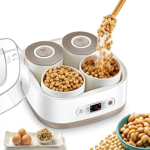Fermentatore elettrico Natto da 2 litri, macchina automatica per yogurt, contenitore resistente alle alte temperature e pannello di controllo intelligente per la casa, ideale per bar o pasticceria