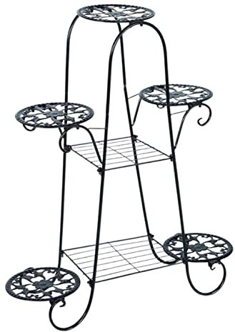DDNGEJ Pflanzenregal Pflanzenständer Blumenständer Schmiedeeisen Metall Pflanzenständer Indoor Blumenständer Bonsai Ständer Pflanzenhalter Für Wohnzimmer Pflanzenregal Pflanzenregal Pflanzenregal