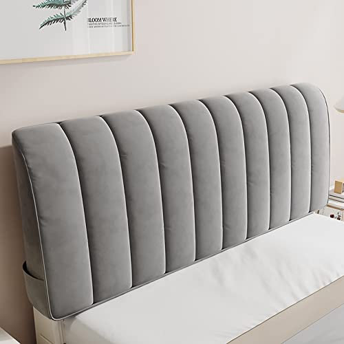 Bett kopfteil bezug Gesteppter Bettkopfteilbezug - Hochwertiger Samt-Bettkopfteilbezug Doppel-/Einzelbett-Kopfteilbezug Polster-/Leder-/Holzbett-SchutzbezugPink2-100cm