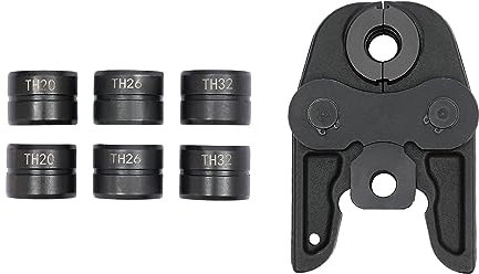 Oxylonty Mordaza de presión TH16-20-26-32 - Pinzas de presión con contorno TH, para conectar tubos de aluminio y plástico, tubos PEX, acero inoxidable, 2,5 kg