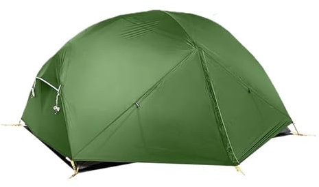 Campingzelt 2 Personen 20D Ultraleichtes Outdoor-Camping-Rucksackreisen-wasserdichtes Wander-Überlebenszelt biwakzelt(210T - Forest Green)