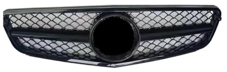 Auto Frontgrill Kühlergitter Für Benz C-Klasse W204 C180 C200 C300 C350 2008 2009 2010 2011 2012 2013 2014 Für AMG C63 Style Racing Car Front Upper Grille Grill(Bright Black)