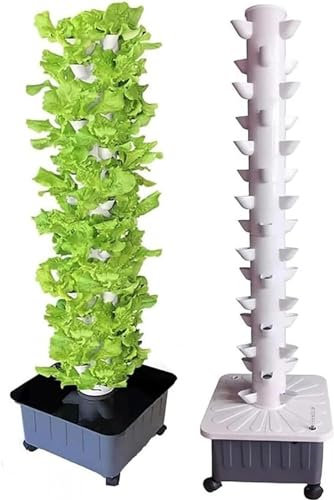PTSZNGS Sistema de Cultivo hidropónico Hydroponics Tower, Sistema de Cultivo hidropónico Hydroponics Tower, Kit de Cultivo hidropónico, Torre de Plantas de Vegetales para Amantes de la jardinería
