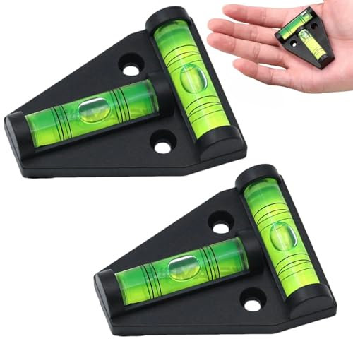 2PCS T Type Spirit Level,RV T Level,Bubble Leveling Device,Mini Le-vel Spirit,Caravan Sp-irit Levels,Caravan Leveller Device,Spi-rit Lev-el Magnetic,Spirit BubbleL-evel,Cross Check Spirit BubbleL-evel