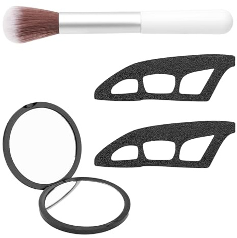 2 Stück Eyetour Eyeshadow Tool, Eyetour Lidschatten Tool mit Spiegel, Eyetour Your Glam Bestie, Makeup for Eyeshadow, Wiederverwendbarer Stencils
