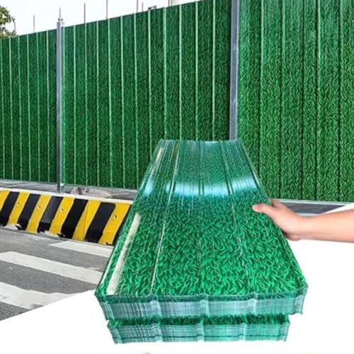 ZIUSFAC 32.8×3ft Roofing Sheet Clear Pergola Roof Panels Greenhouse Panels, Fiberglass Rainproof Board UV Resistant Roof Cover 10×3ft, Plastic Roof Sheets For Gardening Farming Garage(3.3x32.8ft(1x10m