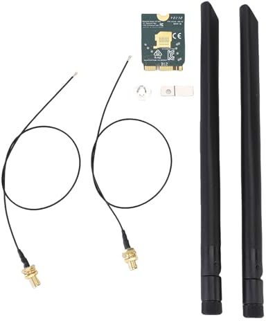 JTLB Tarjeta Inalámbrica WiFi 6E, Adaptador de Red de 6 GHz de 6 GHz de 4200Mbps de 4200Mbps 2.4GHz 5GHz 6GHz 6GHz para 10 11 con BT5.2 Incorporado, Fácil Instalación en PC para el