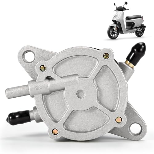 CYTGOUPER Motorrad Benzinpumpe Kraftstoffpumpe Montage, Aluminiumlegierung Unterdruckpumpe Motorrad, Roller Vakuum Pumpe Ersatzteile für GY6 50cc - 250cc Motorrads