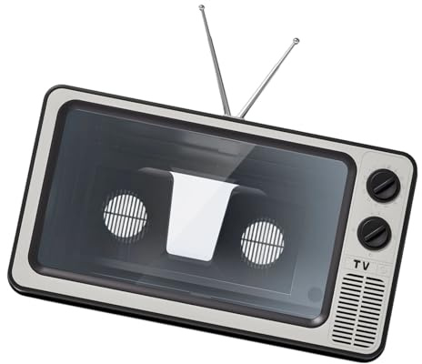 WKabnkn Retro Inspires Telefon Bildschirmlupe Verstellbarer Ständer Fernseher Stile Mobiler Verstärker Für Augenschutz Faltbarer Telefonverstärker Ständer