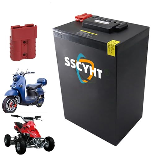 SSCYHT 72v20ah, Batería de Iones de Litio para Bicicleta eléctrica de 72 V, 20 Ah, 35 Ah y 45 Ah, de Repuesto para Motocicletas de 3000 W, 1500 W, 1000 W y 500 W.