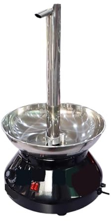 Small Electric Chocolate Fountain Machine with Faucet Style for Buffets Parties Events Smooth Continuous Flow(Black)