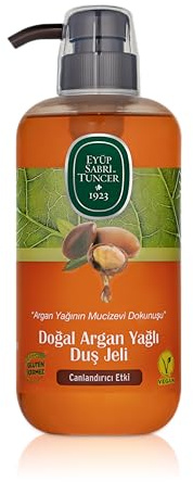 EyClub Sabri Tuncer Natural Argan Öl Duschgel 600 Ml Pp Flasche 1 Pack | Pflegend, Feuchtigkeitsspendend, Sanft zur Haut, Vegan Zertifiziert