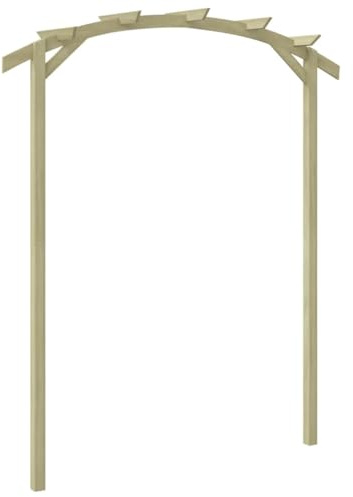 vidaXL Garten-Pergola Kiefernholz Imprägniert 180x210x40 cm