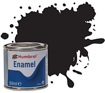 Humbrol AQ0021 Enamel Tinlet No 21 Black - Gloss