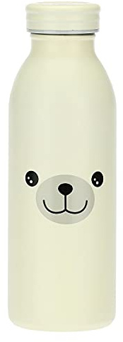 THUN - Bottiglia Termica Paul - Linea Teddy Friends - Persona, Accessori - Acciaio Inossidabile, Guarnizione in Silicone - Ø 6,8 cm; 17 h cm
