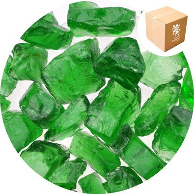 Specialist Aggregates ® - 1.7kg Enviro Glass Gravel (LARGE) - Emerald Green - Decorative Gravel/Stones | Weddings | Events | Memorials | Photography | Home | Garden | Vases | Art | Craft | UK