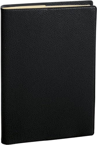 QUO VADIS - 1 Tageskalender Mini 2 Days – Format 7 x 10 cm – Januar 2024 bis Dezember 2024 – Einband Impala schwarz