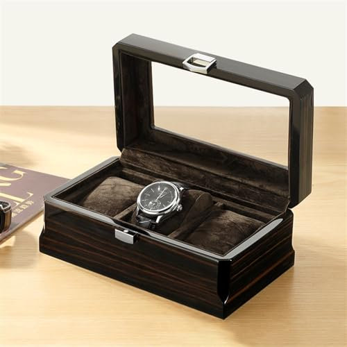 EINES Wachkastenorganisator für Männer Rechteckige Uhrenbox, Aufbewahrung, Uhrenaufbewahrung, Präsentationsbox, Verpackungsbox, Schrank, Uhrenbox Vitrine für Herren-/Damenuhren (Color : A)