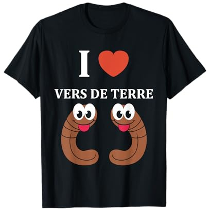 Humour Vers de terre insecte amour i love Vers de terre T-Shirt